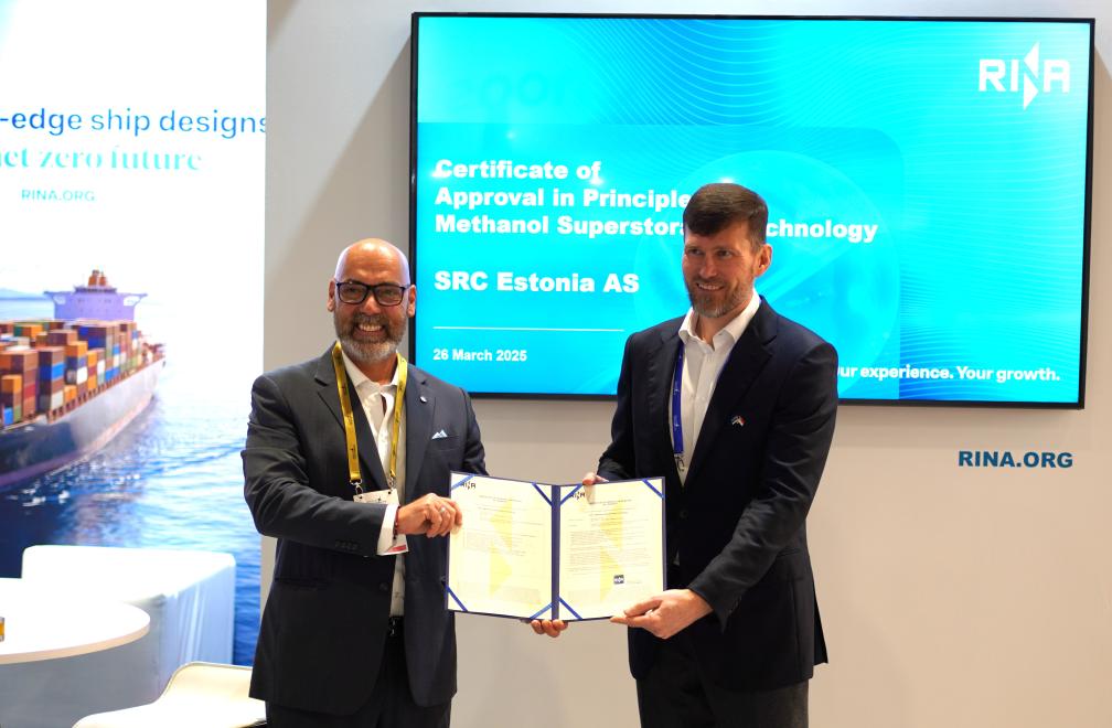 Ship Rina RINA approves SRC´s Methanol Superstorage for ships — Trade with Estonia