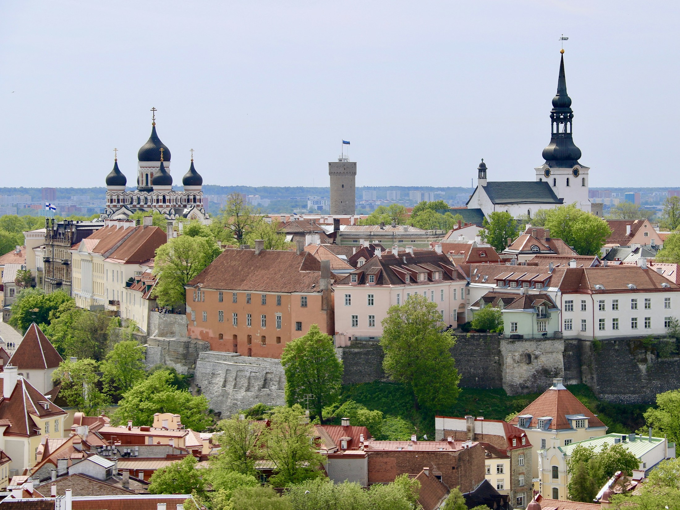Tallinn opens urban environment to testing by defence companies. a view of a city from a hill