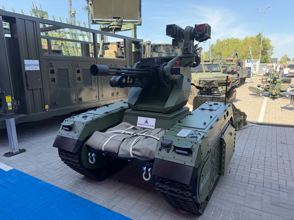 Milrem Robotics THeMIS vehicle with weapon system